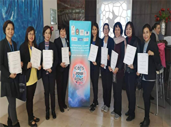 เข้าร่วมการนำเสนองานวิจัยทางวิชาการระดับนานาชาติ
ณ กรุงโรม ประเทศอิตาลี