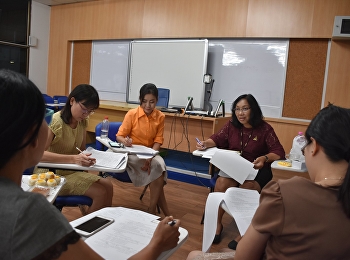 วิทยาลัยพยาบาลและสุขภาพ
จัดโครงการเพิ่มประสิทธิภาพการจัดการเรียนการสอน
:
การประชุมเพื่อพิจารณาข้อสอบรายวิชาทางการพยาบาลประจำภาคเรียนที่
2 ปีการศึกษา 2561