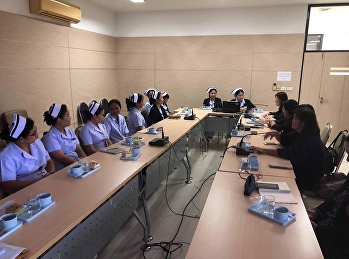 Lecturer College of Nursing and Health
Attending a meeting with the nursing
department Ban Phaeo Hospital