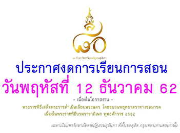 Announcement of suspension of study on
12 December 2019
