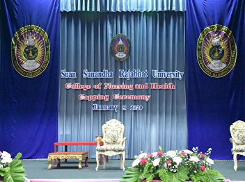 The Capping Ceremony to sophomore
nursing students. Bachelor of Nursing
Program in Academic Year 2019