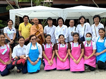 College of Nursing and Health Suan
Sunandha Rajabhat University Organized a
project to promote graduates quality in
the integration of nursing knowledge:
health services and public spiritual
practice at Wat Pa Sapthawee Thammaram.