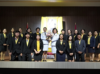 Dean of College of Nursing and Health
With management Teachers and Personnel
of College of Nursing and Health
Attended the ceremony for the
appointment of the Rector of Suan
Sunandha Rajabhat University