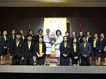 Dean of College of Nursing and Health
With management Teachers and Personnel
of College of Nursing and Health
Attended the ceremony for the
appointment of the Rector of Suan
Sunandha Rajabhat University