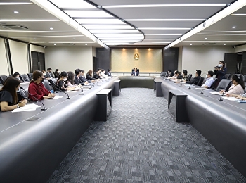 ประชุมงานประชาสัมพันธ์ online เชิงรุก
เพื่อเสริมสร้างประสิทธิภาพการประชาสัมพันธ์ภารกิจและผลการดําเนินงานด้านต่างๆ
ของมหาวิทยาลัย