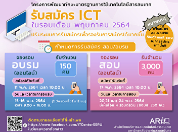 Schedule of ICT exams and training
monthly May 2021