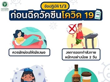 Guidelines after getting vaccinated with
COVID 19