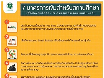 7 Strict Measures for Educational
Institutions To prevent the spread of
COVID-19 For a round-trip school