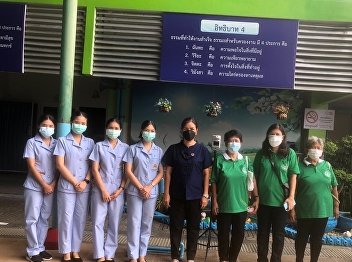Lecturer at the College of Nursing and
Health, together with the Public Health
Service Center, 6 Women's Cultural Clubs
Leading students of the Bachelor of
Nursing Science program, 4th year, to
provide vaccination services to prevent
corona virus 2019