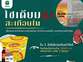 Introducing the right way to eat instant
noodles. To control the amount of sodium
to avoid the risk of high blood
pressure. Overworked heart can cause a
heart attack.