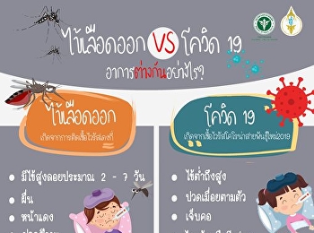 ไข้เลือดออกต่างกับโควิด 19 อย่างไร