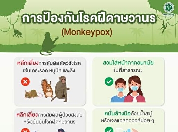การป้องกันโรคฝีดาษวานร (Monkeypox)