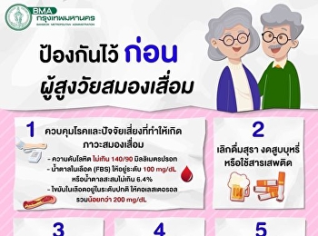 ป้องกันไว้ก่อน ผู้สูงวัยสมองเสื่อม