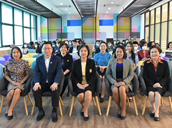 Dean College of Nursing and Health
together with administrators, faculty
members and personnel of the College of
Nursing and Health Attended the meeting
to deliver policies and guidelines for
driving Suan Sunandha Rajabhat
University. Fiscal year 2023