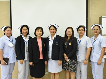 Dean of the College of Nursing and
Health along with the Associate Dean for
Academic Affairs met with the Assistant
Director of Ban Phaeo Hospital. (Public
Organization) to coordinate as a nursing
practice center for students of the
Bachelor of Nursing