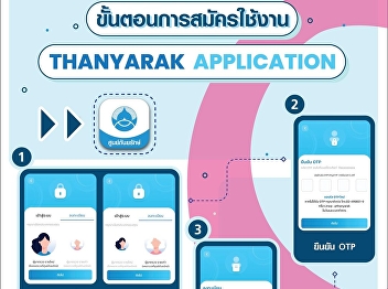 The process of applying for Thanyarak
Application is convenient, fast and
time-saving.
