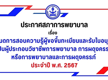 Nursing Council Re: Schedule of
knowledge examination for applicants for
registration and license as nursing
practitioners Midwifery or Nursing and
Midwifery Year 2024