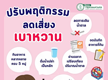 Behavioral adjustment, reduce risk of
diabetes