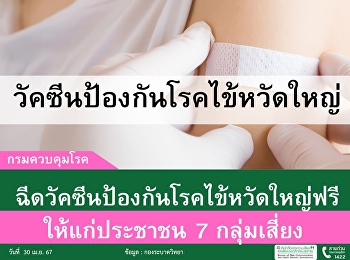 Ministry of Public Health campaigns free
influenza vaccination for 7  at-risk
groups