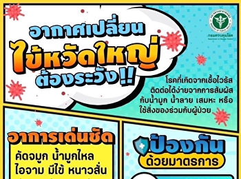 The weather has changed the flu, so be
careful