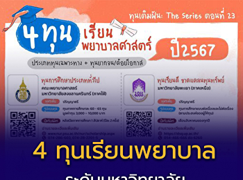 4 Scholarships Faculty/Field of Study
