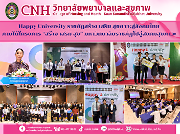 Happy University Rajabhat creates and
promotes well-being for Thai society”
and drives 38 Rajabhat Universities to
create a university of happiness