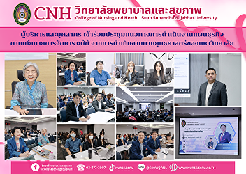 The College of Nursing and Health
attended the meeting on business plan
implementation guidelines