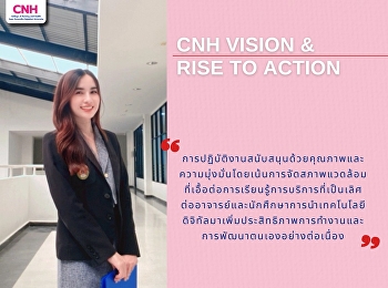Announcement of the results of the “CNH
Vision & RISE to Action” activity.