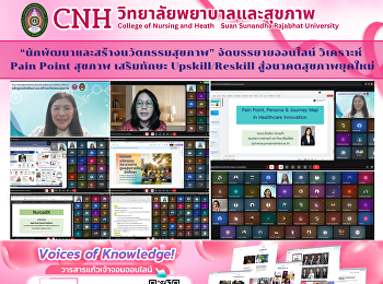 “Health Developers and Innovators”
Online Lecture: Analyzing Health Pain
Points and Enhancing
Upskilling/Reskilling for the New
Healthcare Future