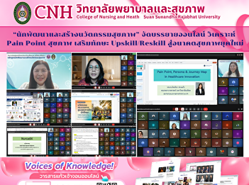 “Health Developers and Innovators”
Online Lecture: Analyzing Health Pain
Points and Enhancing
Upskilling/Reskilling for the New
Healthcare Future